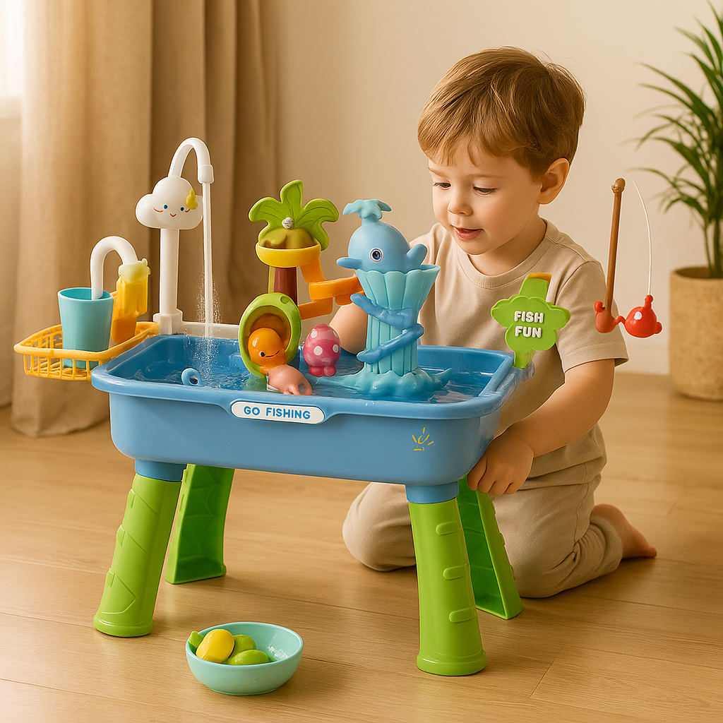 Splash ‘n Fish – Spaßiges Wasser-Spiel für Kinder mit Meersalz-Fischfang