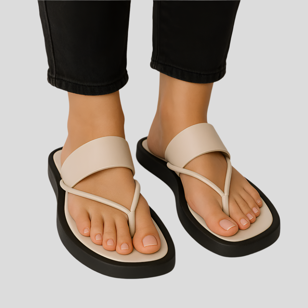 Mariani Damen Flip-Flops mit dicken Sohlen – Stilvoller Komfort für Sommertage