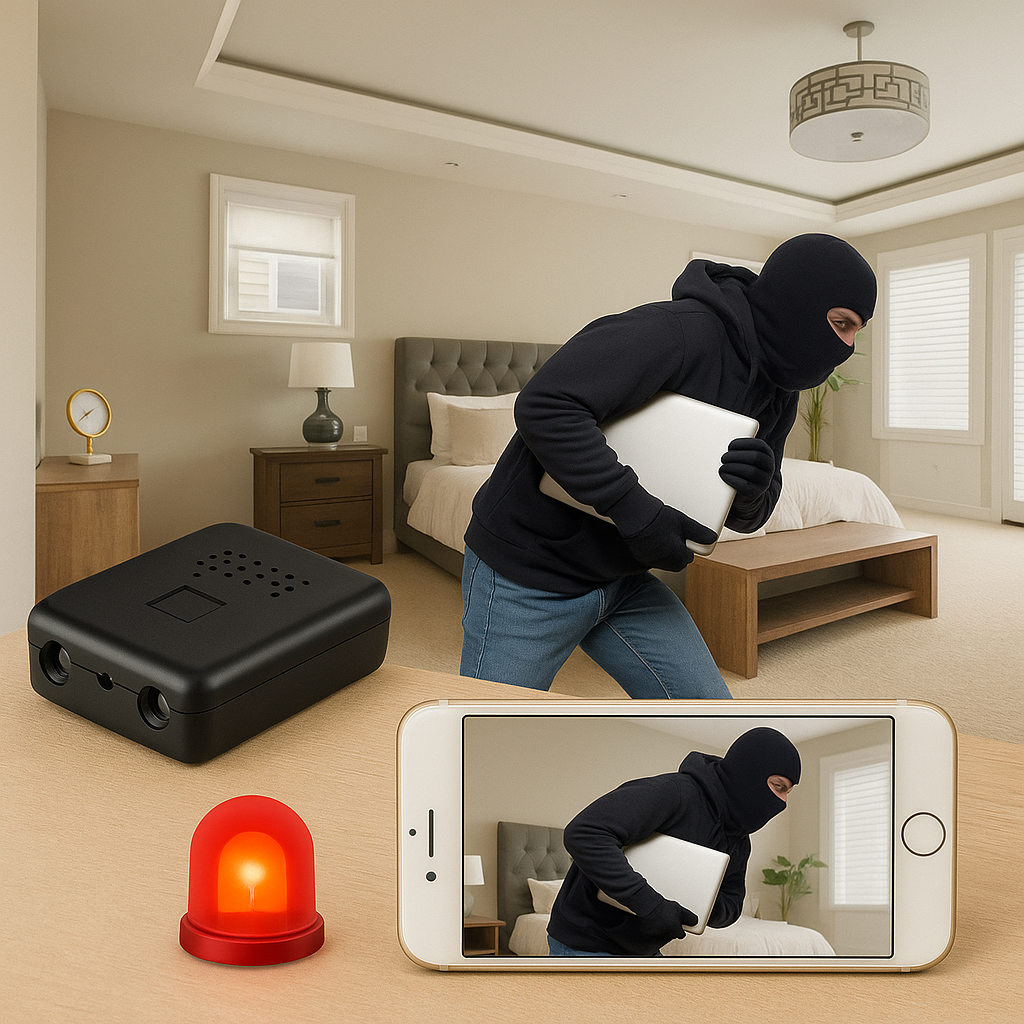Mini WLAN Überwachungskamera – 1080P mit Nachtsicht & App-Steuerung