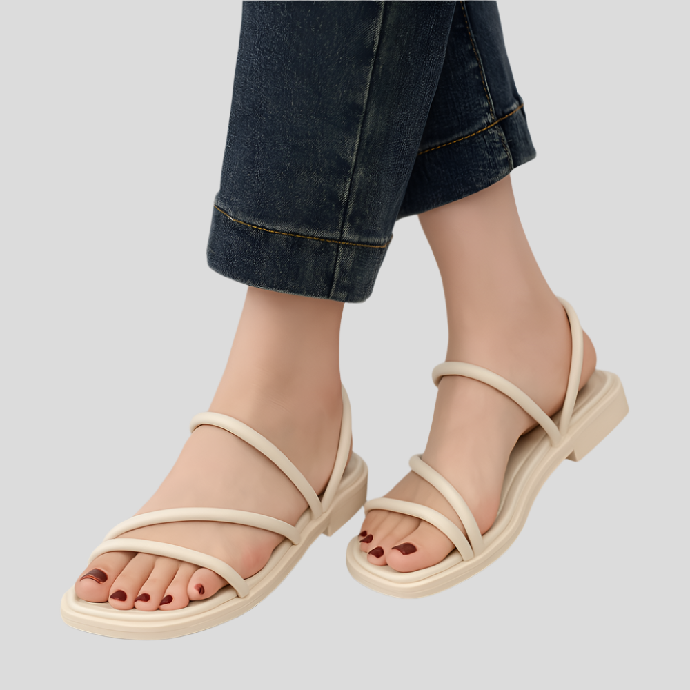 SquareStep Damen-Sandalen mit Blockabsatz – Elegantes Sommer-Fußbett