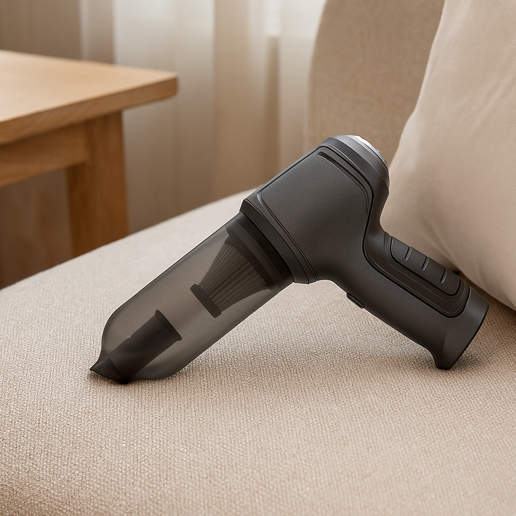 DualFlow Staubsauger – Tragbarer 2-in-1 Staubsauger- und Luftkompressionssystem