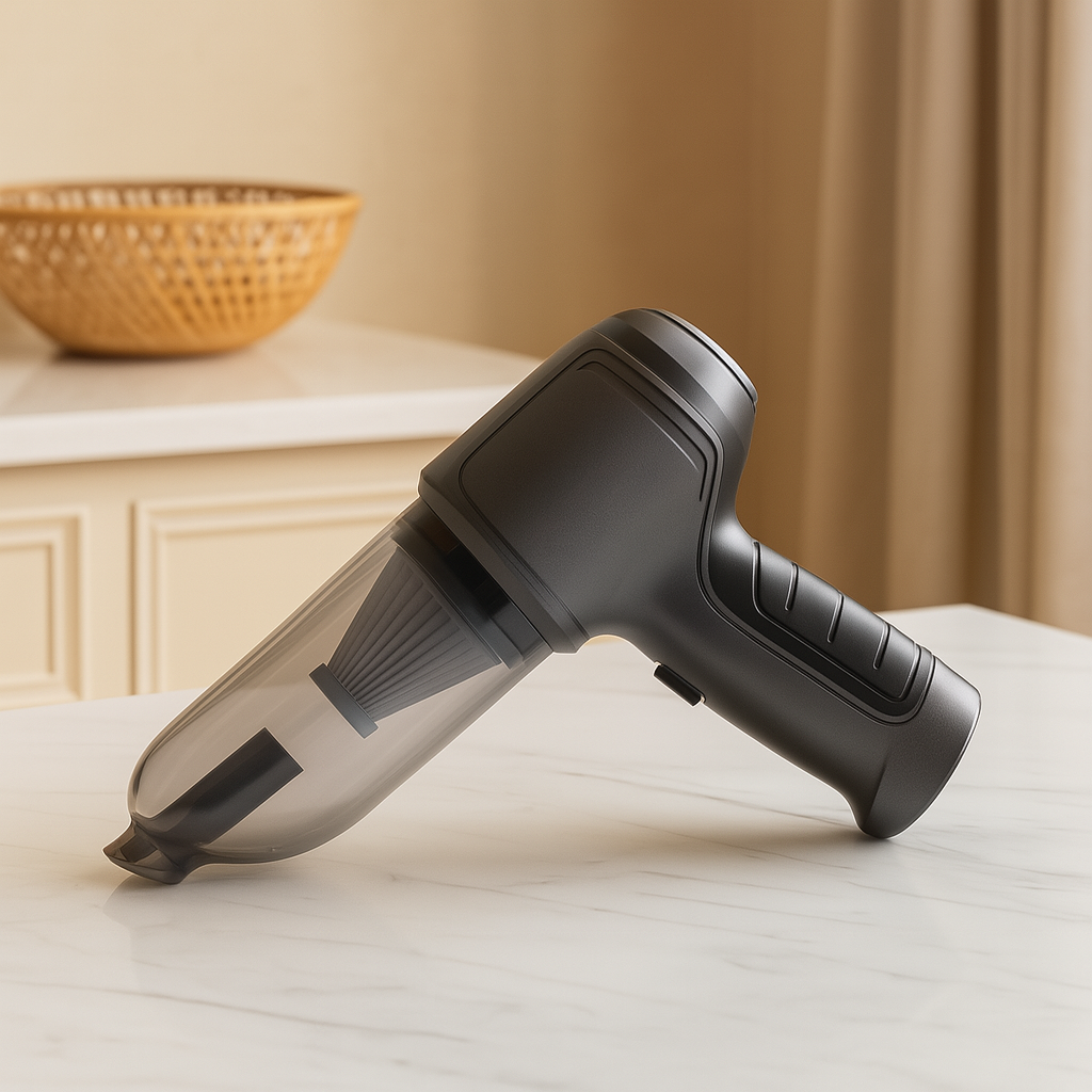 DualFlow Staubsauger – Tragbarer 2-in-1 Staubsauger- und Luftkompressionssystem