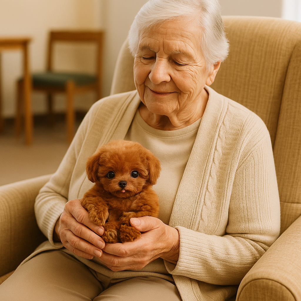 SnugglePup – Lebensechter Plüschhund für Kinder & Senioren