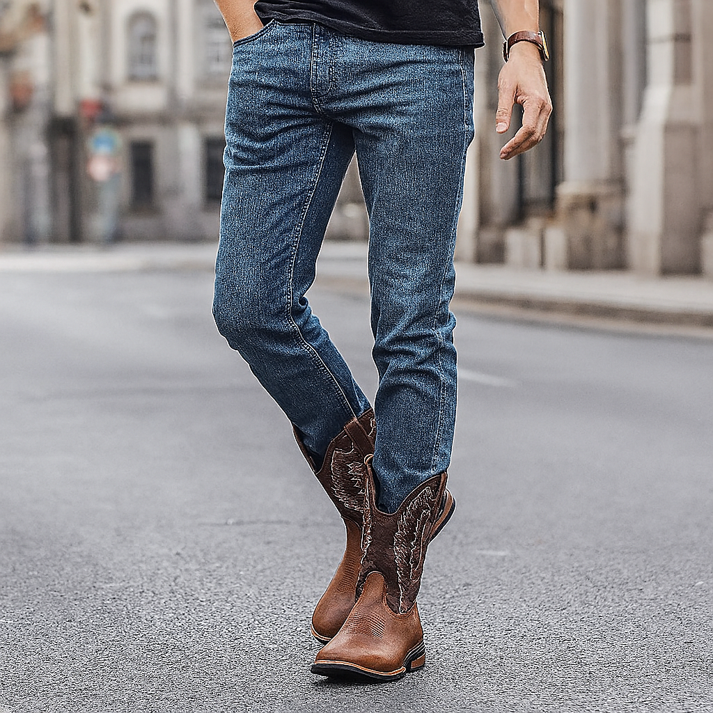 Alexander - Klassische Western-Cowboystiefel mit ganztägigem Komfort