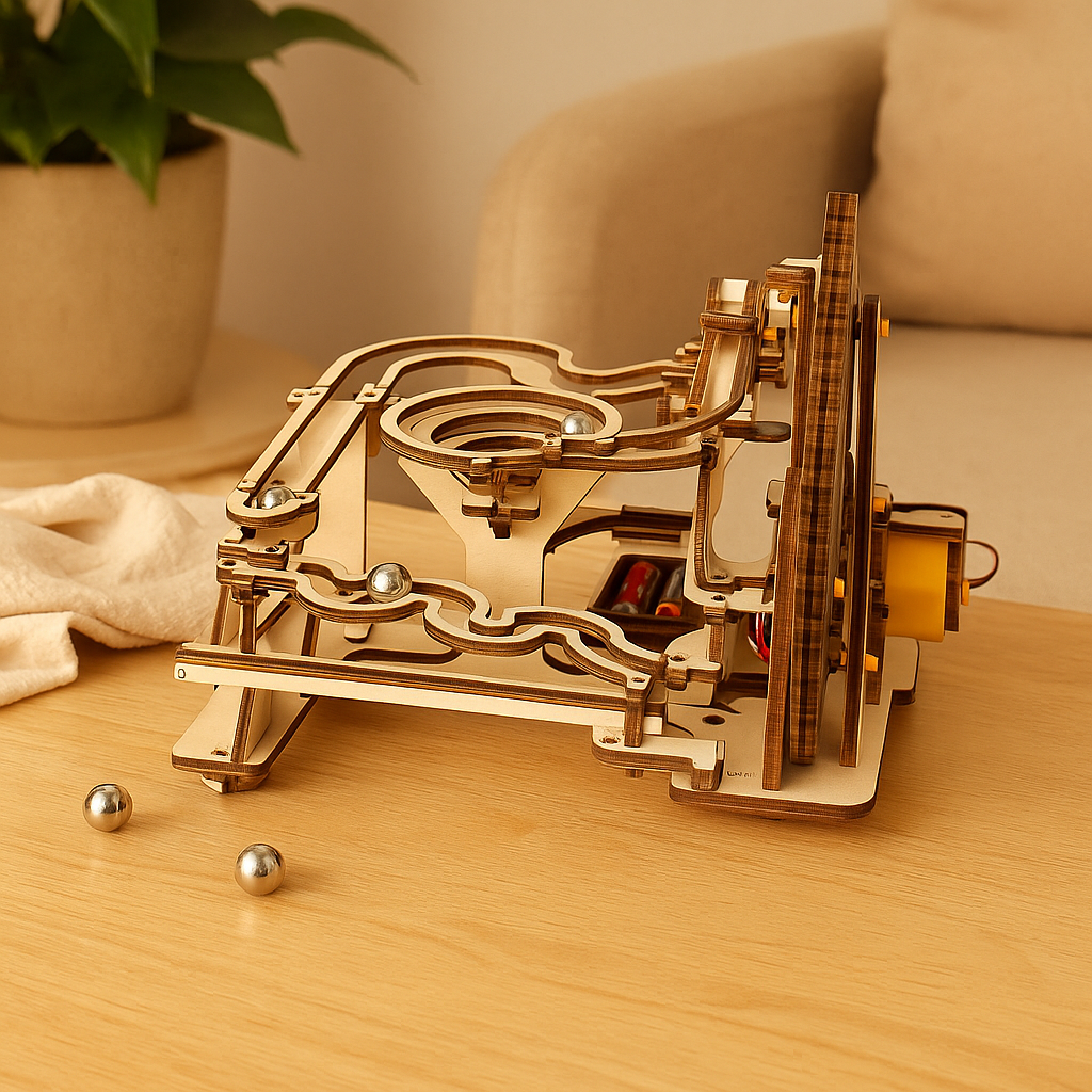 TrackMaster 3D Kugelbahn-Puzzlespiel – DIY mechanisches Bauset für Teenager und Erwachsene