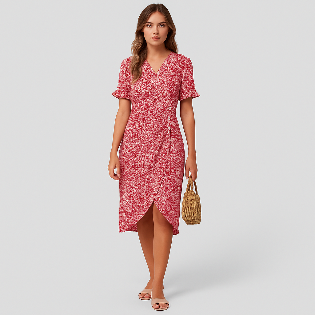 Amélie Ärmelose Blumen Maxi-Kleid – Elegantes Abendkleid