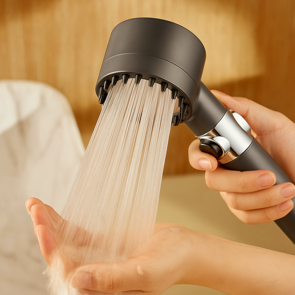 AquaBoost Hochdruckduschkopf – Verbesserte Wasserzirkulation und fortschrittliche Filtration