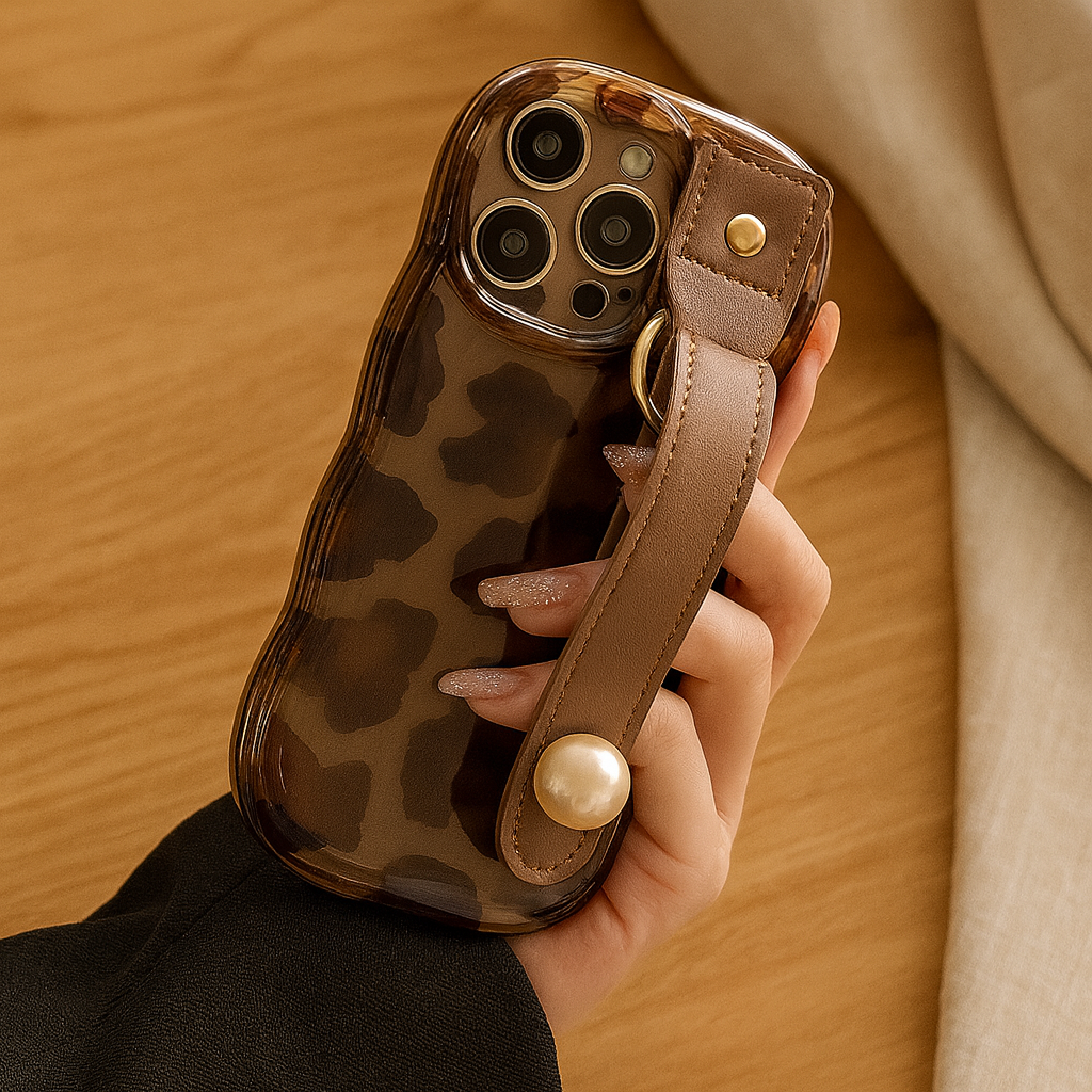 LeopardLux | Lederarmband-Handyhülle