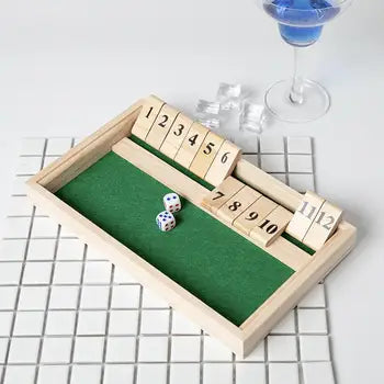 Lustige Familienspiele | Shut The Box-Brettspiel