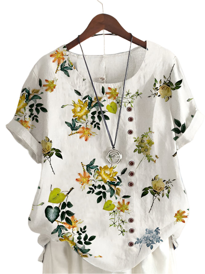 Elora - Elegantes Hemd mit Blumenmuster für Frauen