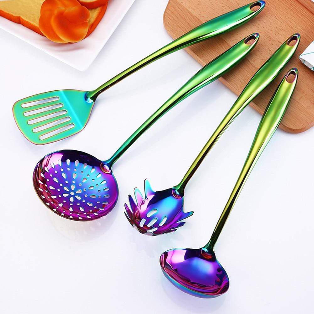 KitchenCraft Elegantes Küchengeräteset mit langen Griffen für den täglichen Gebrauch
