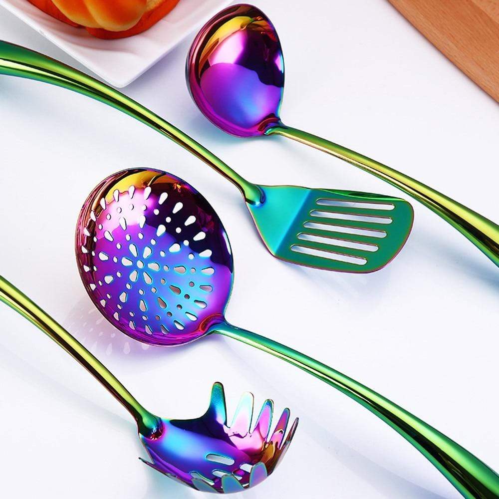KitchenCraft Elegantes Küchengeräteset mit langen Griffen für den täglichen Gebrauch