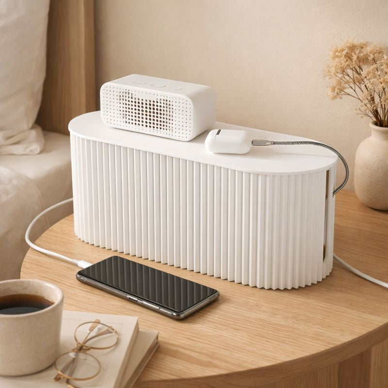 Cordéase | Cutie organizatoare minimalistă pentru cabluri și încărcătoare