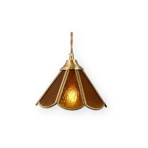LumiGlas Pendellampe – elegante Beleuchtung mit texturiertem Glasschirm