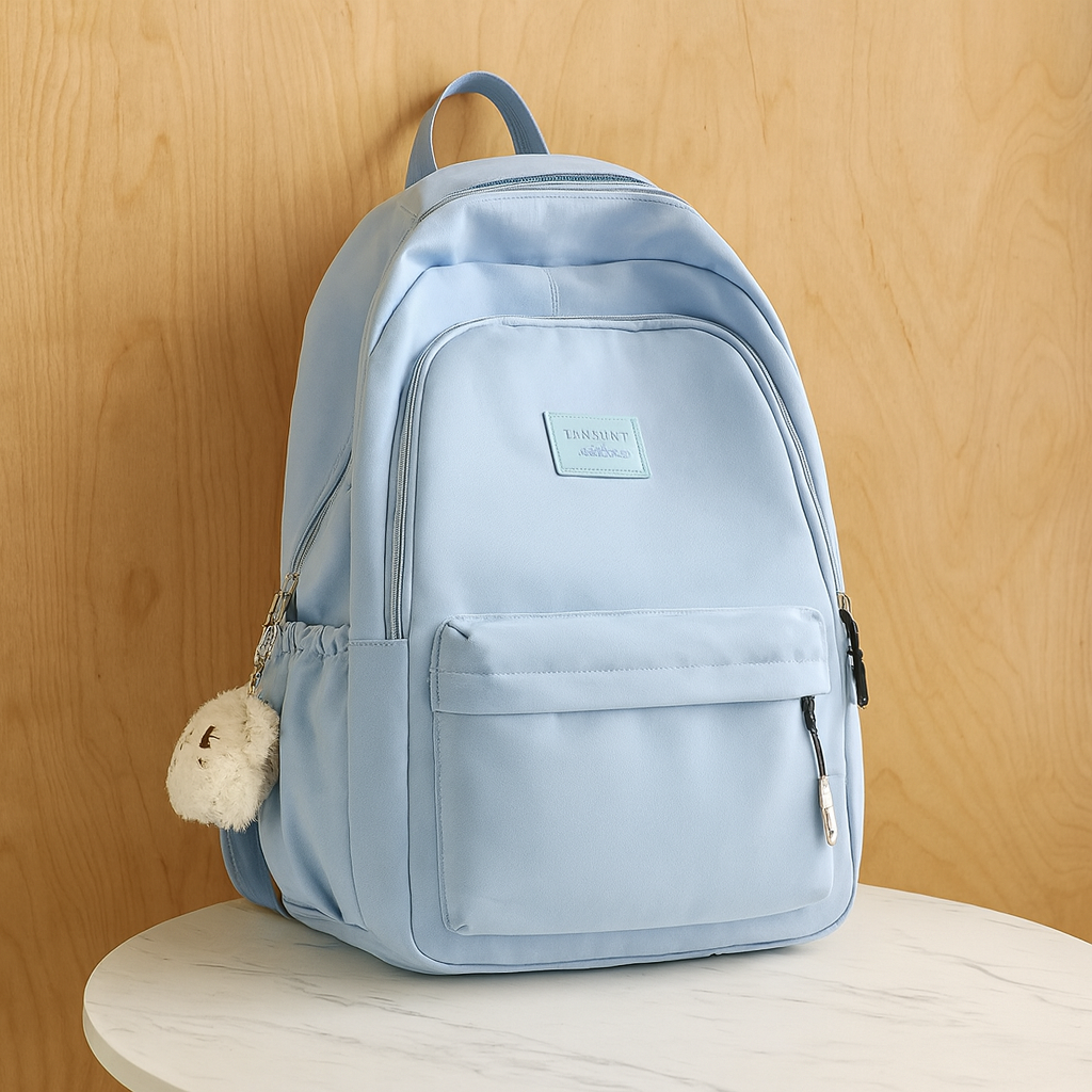 CuddlePack | Unisex-Laptop-Rucksack mit Plüschanhänger