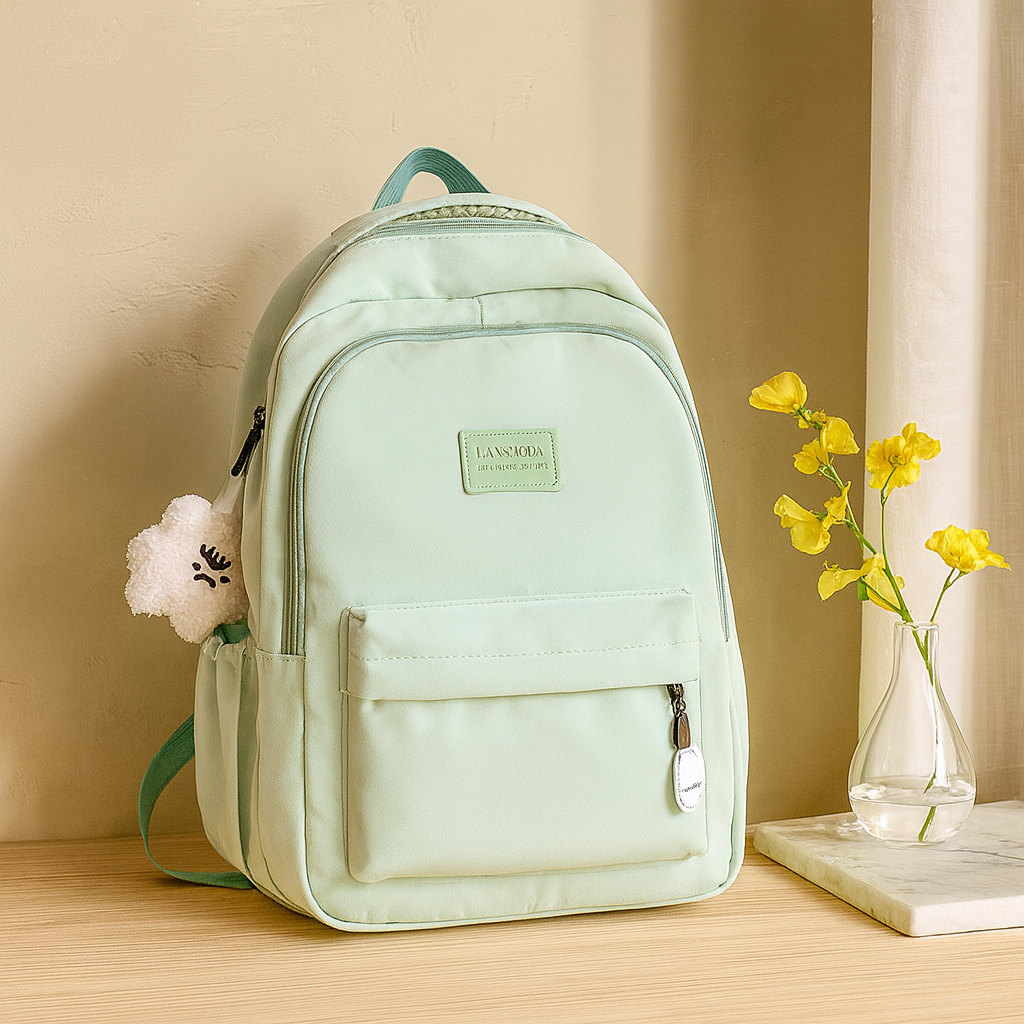 CuddlePack | Unisex-Laptop-Rucksack mit Plüschanhänger