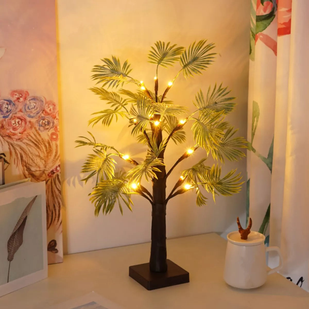 PalmGlow Elegante LED-Weihnachtspalmen-Lichter für Weihnachtsdekoration