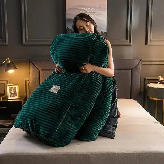 FluffyHaven Weiches Plüschdecke – Ultimativer Komfort & Wärme