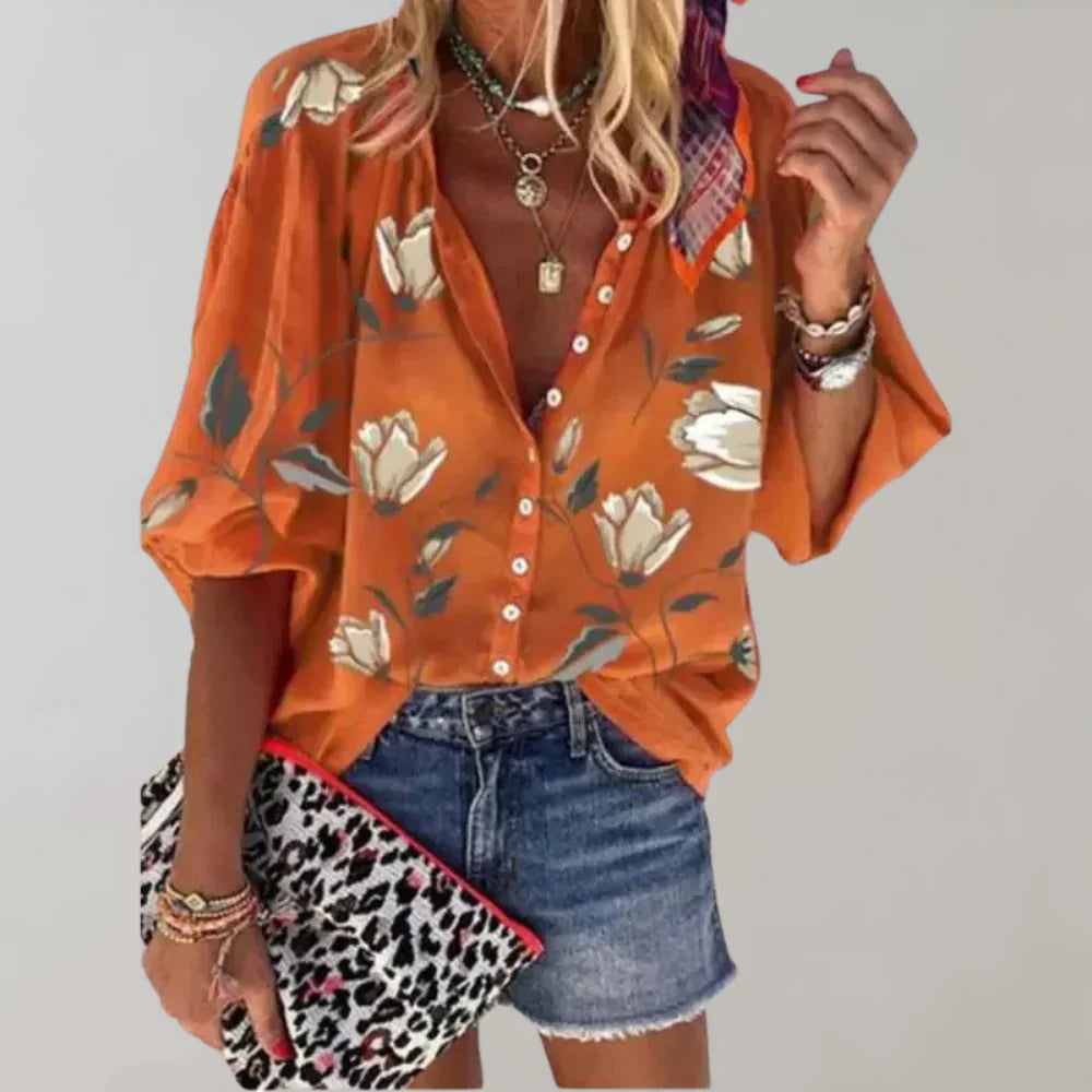 Selma Blumenmuster Bluse