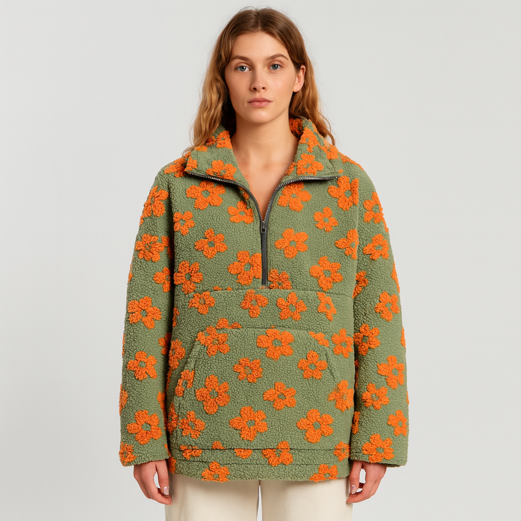 Elayne | Eleganter Blumenpullover