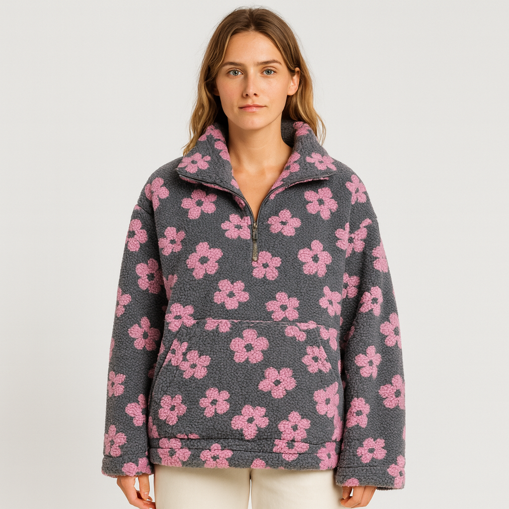 Elayne | Eleganter Blumenpullover