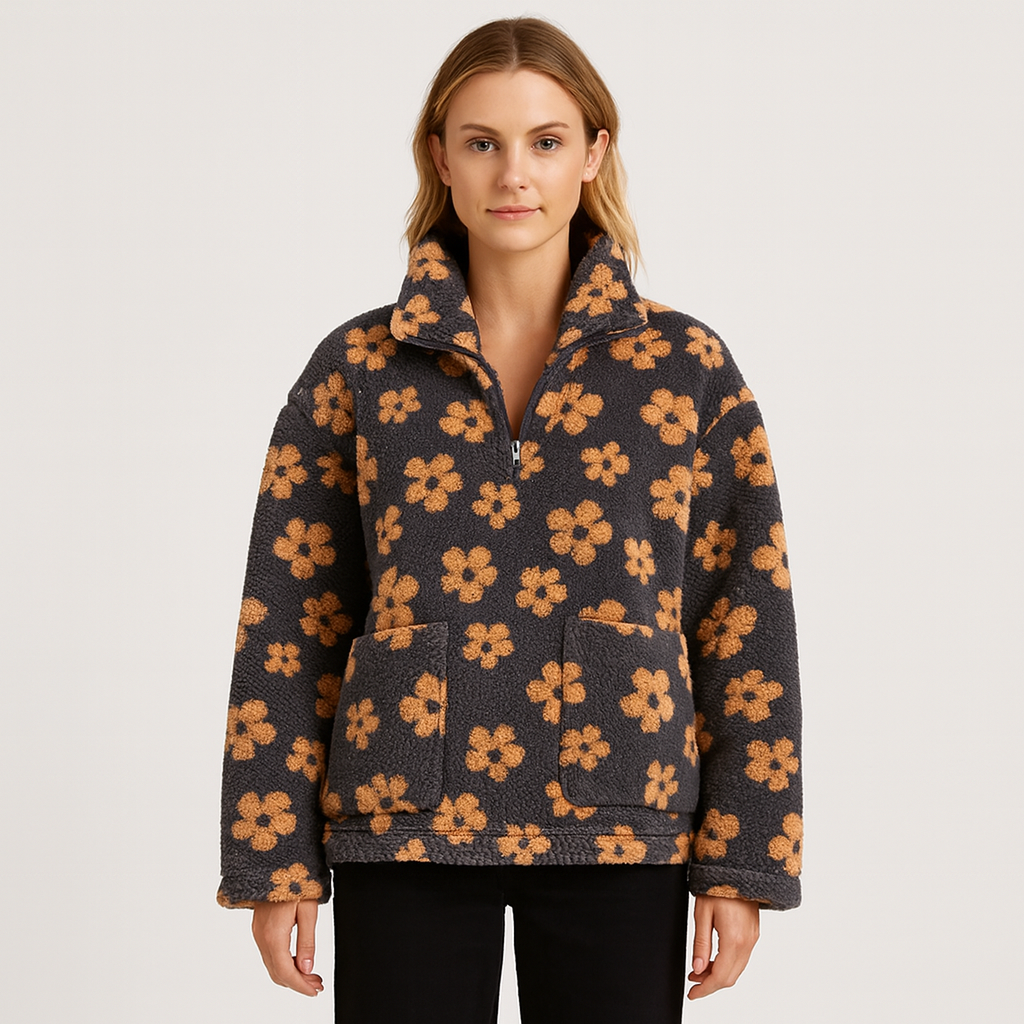 Elayne | Eleganter Blumenpullover