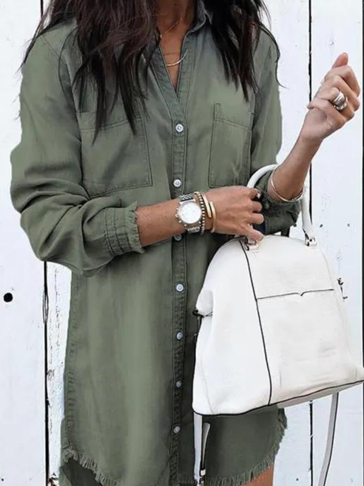 Sonia - Lässiges Button-Down Hemdkleid