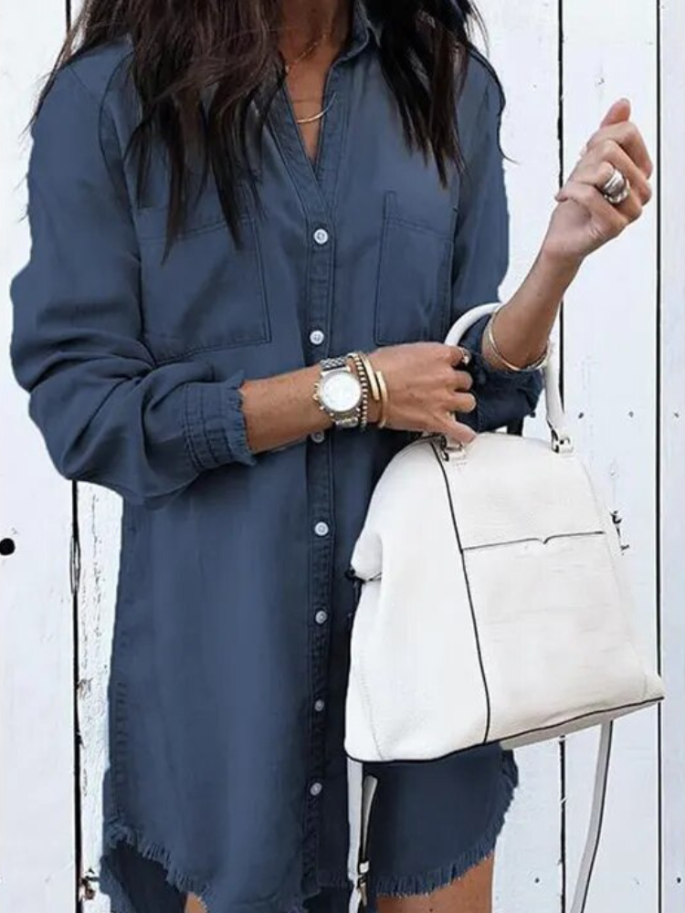 Sonia - Lässiges Button-Down Hemdkleid