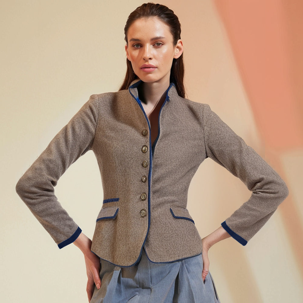 Elegante langärmelige Business-Weste - Minimalistischer und professioneller Stil