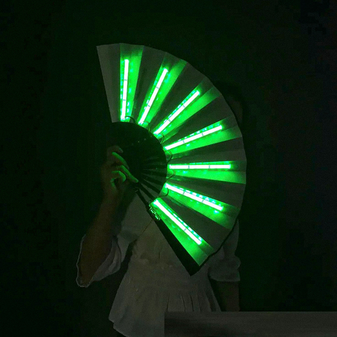 FestivalFan | Faltbarer Handventilator mit LED-Licht