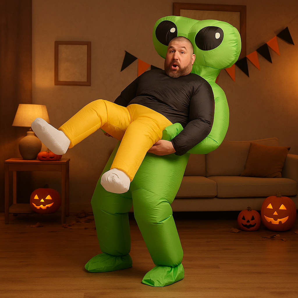 Galaxor | Kosmisches Alien-Kostüm mit riesigen Augen