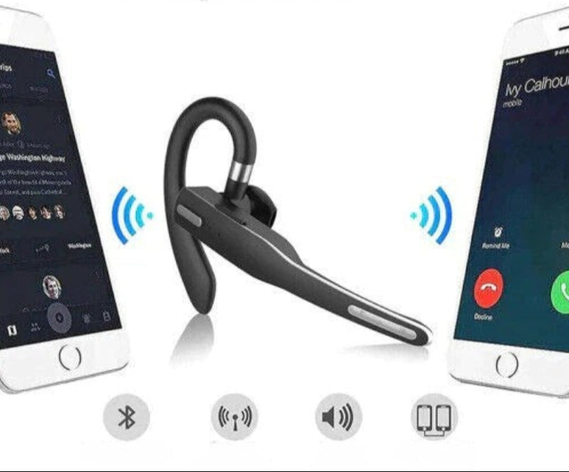 NovaTalk Kabelloses Bluetooth-Headset mit Doppelmikrofon