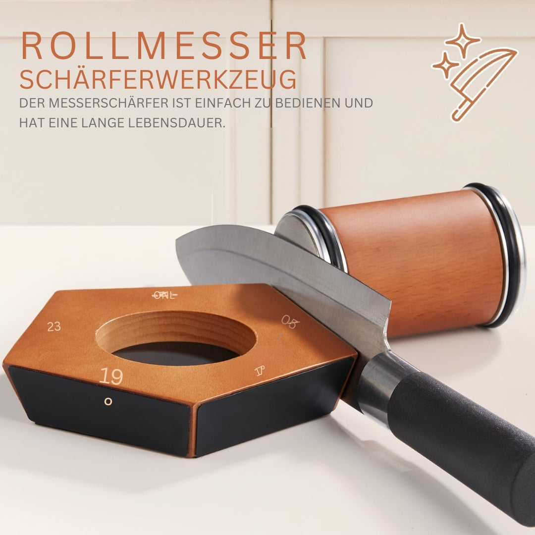 SharpEase Professionelles Rullenschneider-Schärfsystem – Perfekte, Scharfe Klingen Jedes Mal