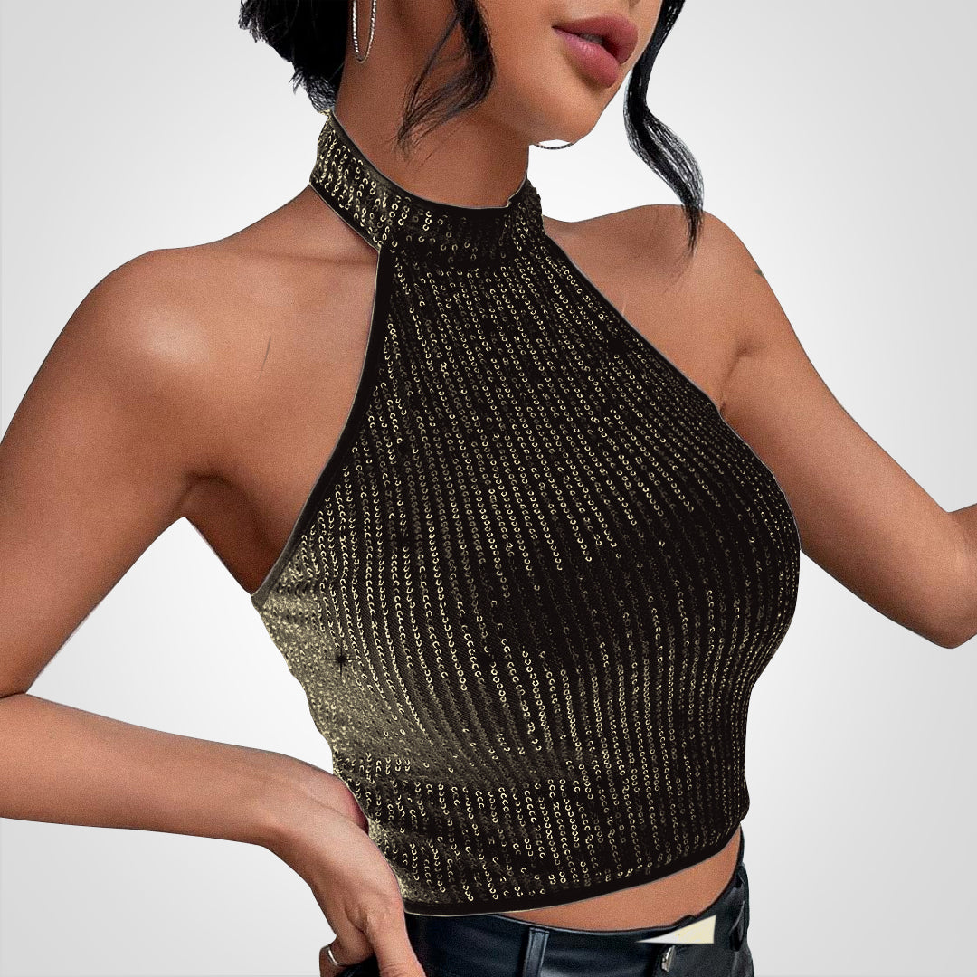 ShinGlam | Crop Top mit Glitzer