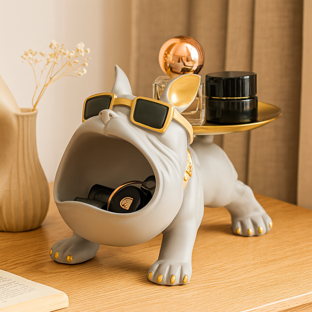 Granvik | Aufbewahrungsskulptur Bulldogge