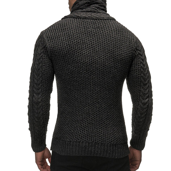 Kristian - Rollkragenpullover mit Schnallen und Taschen