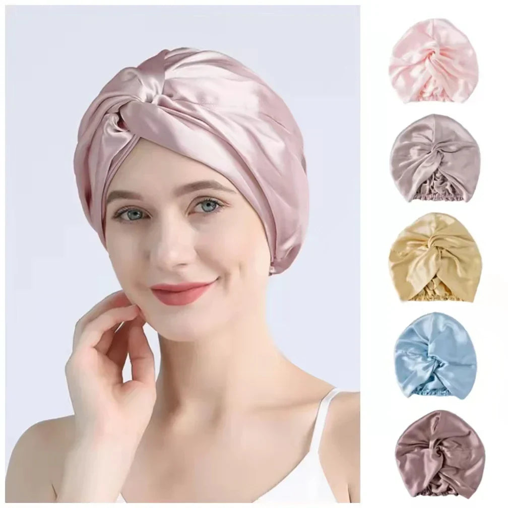 Josephine - Luxuriöse Satin-Dreh-Turban-Haarverpackung