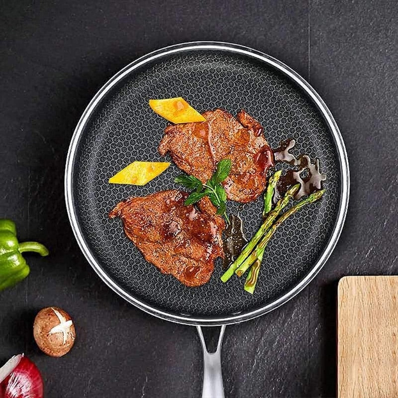 ChefElite Premium Antihaft-Bratpfanne aus Edelstahl