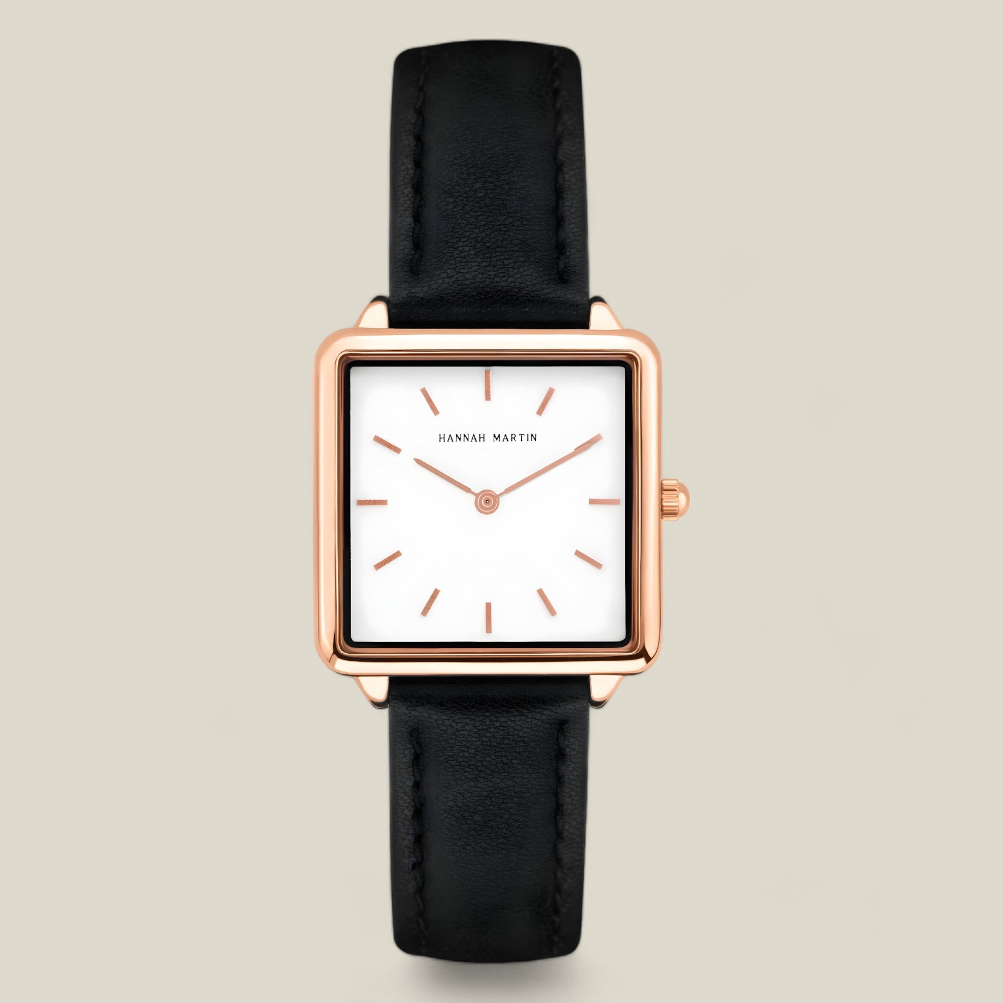 Isabella Rose Gold Quadratische Uhr – Elegantes Design mit zeitloser Anziehung