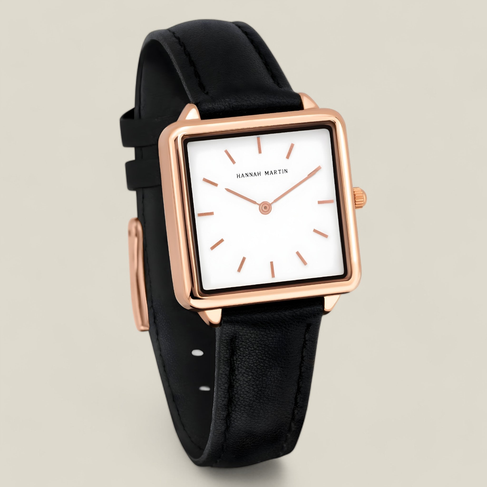 Isabella Rose Gold Quadratische Uhr – Elegantes Design mit zeitloser Anziehung