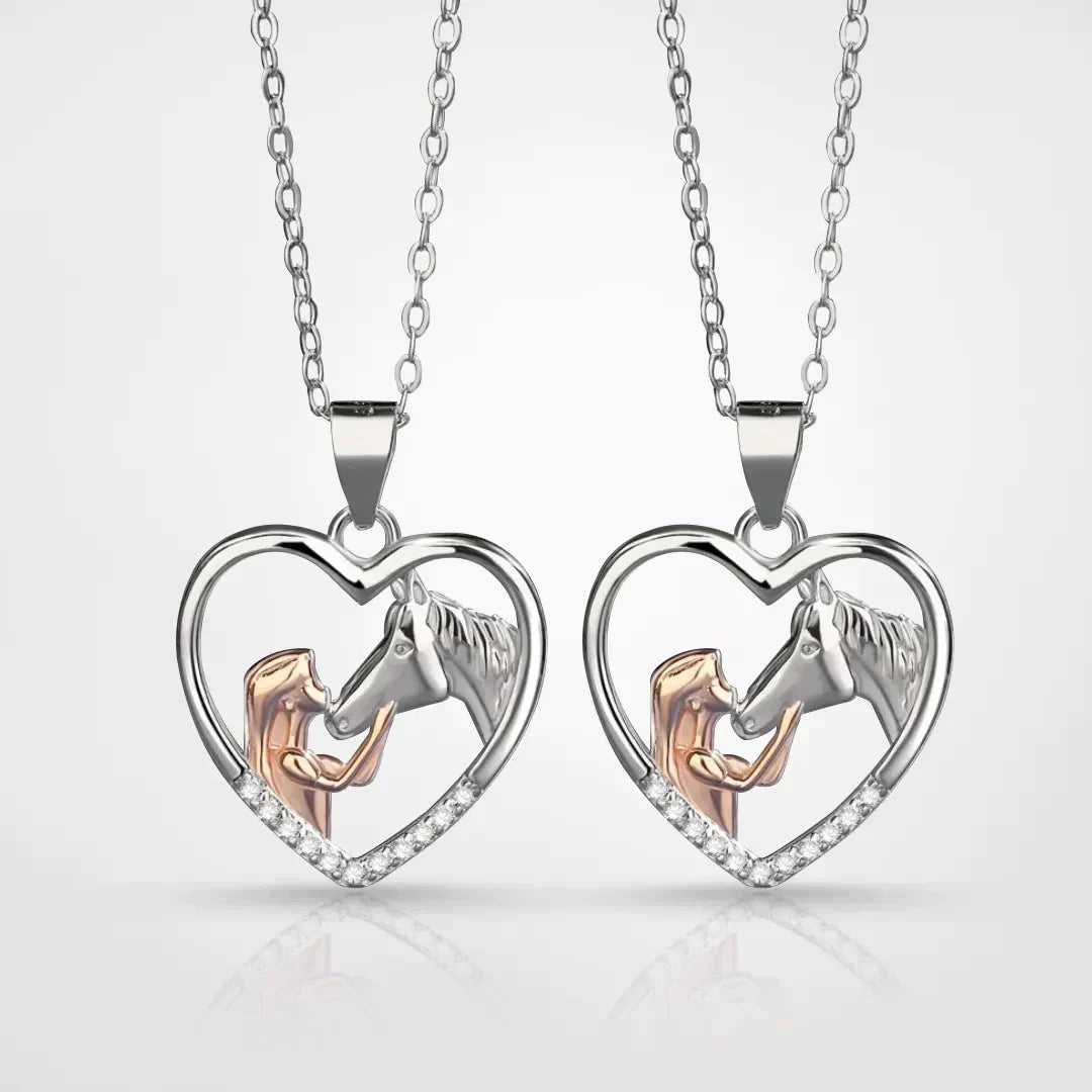 Hestekraft Herzschmuck – Elegantes Geschenk für Pferdeliebhaber 1+1 Gratis