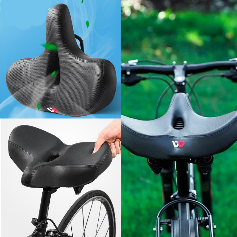 RideEase - Ergonomischer Komfort Fahrrad-Sattel - Extra Breit und Atmungsaktiv