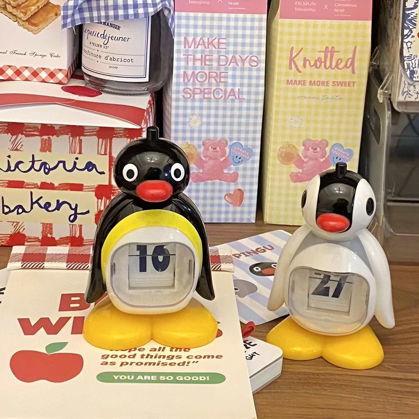 PenguinTidy - Manuelles Flipspielzeug mit süßem Pinguin-Design