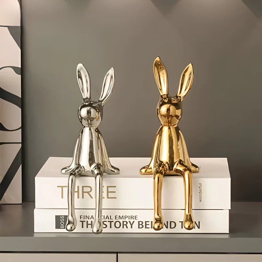 Moderne Osterhase Figurine