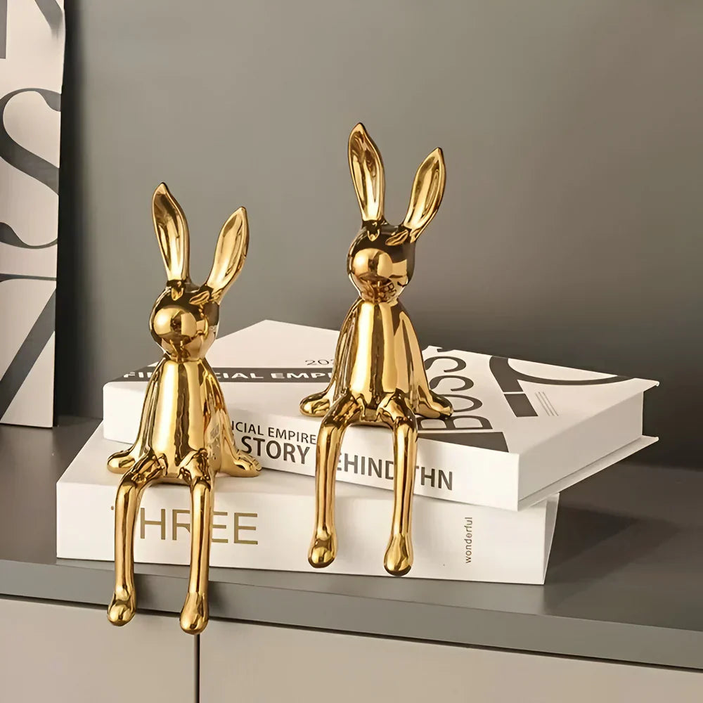 Moderne Osterhase Figurine