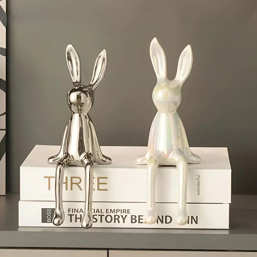 Moderne Osterhase Figurine