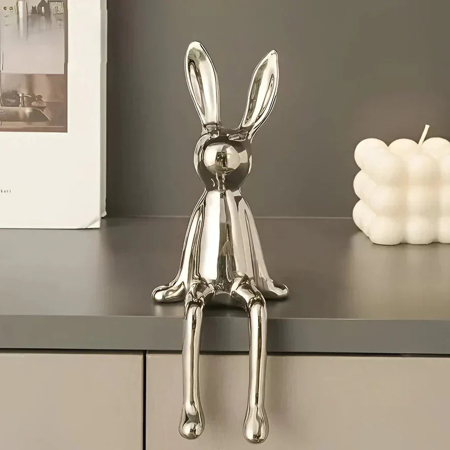 Moderne Osterhase Figurine