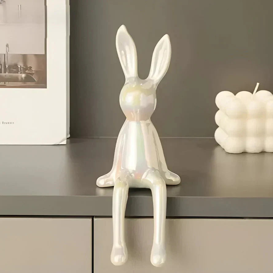 Moderne Osterhase Figurine