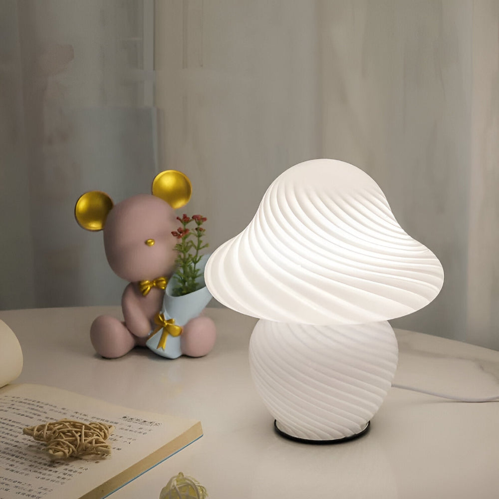 LumiGlow Schwamm-inspirierte Tischlampe – Elegante Beleuchtung für Gemütliche Innenräume