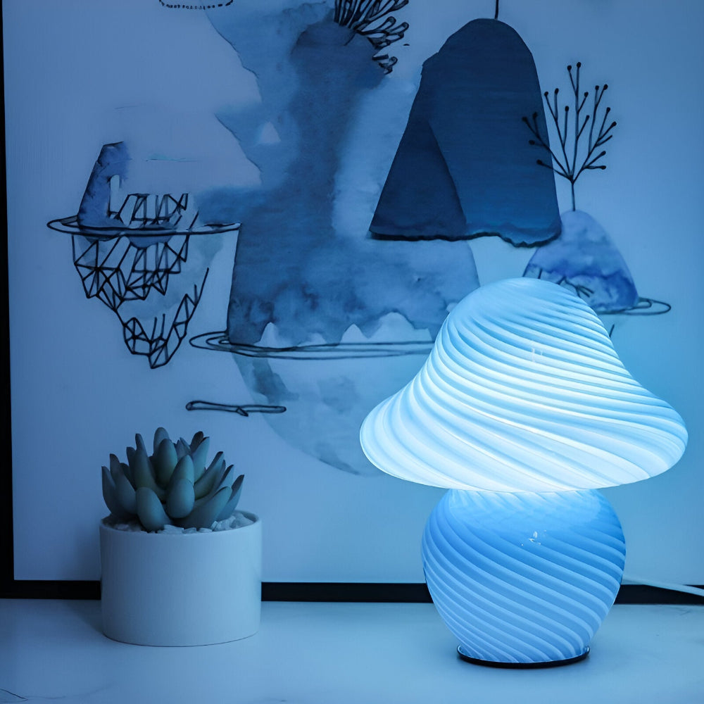 LumiGlow Schwamm-inspirierte Tischlampe – Elegante Beleuchtung für Gemütliche Innenräume